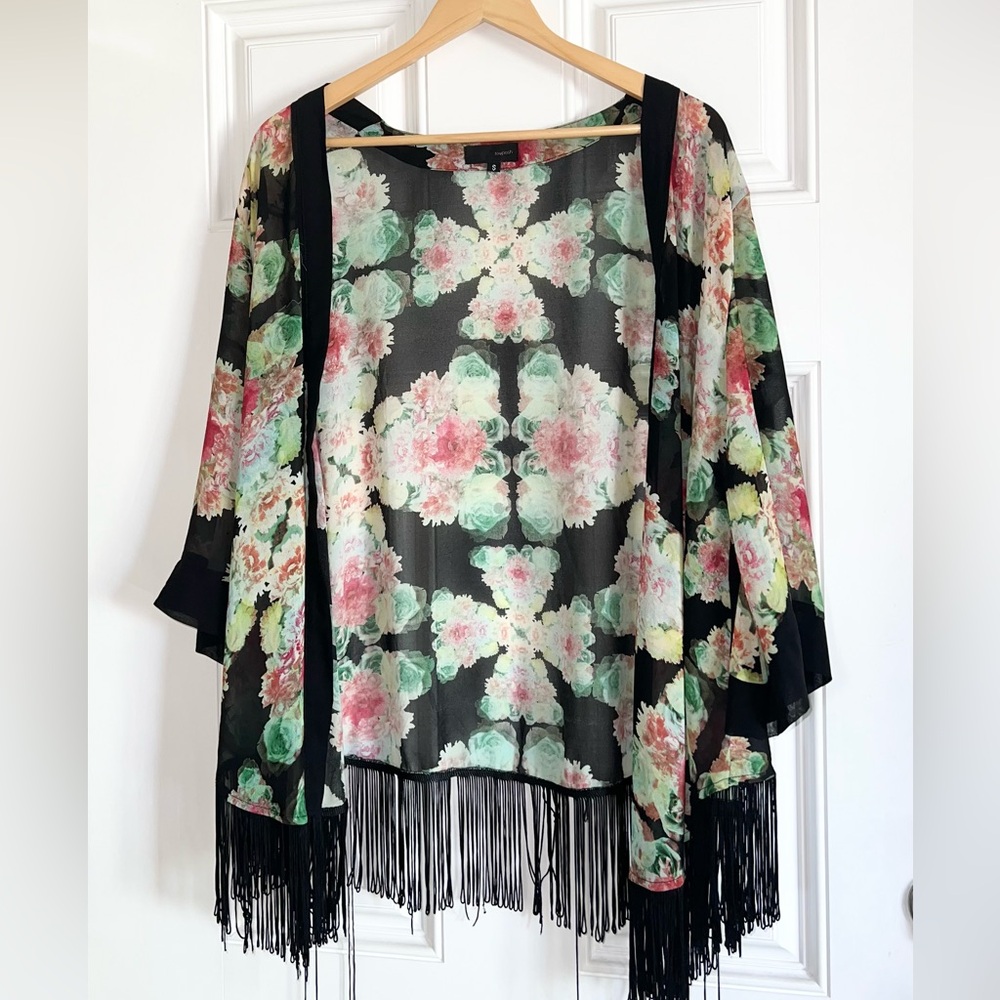 Floral Print Kimono